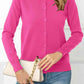 Button Down Round Neck Cardigan - Deals DejaVu