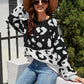 Leopard Drop Shoulder Sweater