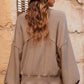 Round Neck Dropped Shoulder Sweater - Deals DejaVu