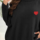 Plus Size Turtle Neck Long Sleeve Sweater - Deals DejaVu