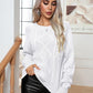 Cable-Knit Long Sleeve Sweater - Deals DejaVu