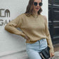 Cold-Shoulder Round Neck Sweater
