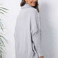 Turtle Neck Long Sleeve Ribbed Sweater - Deals DejaVu