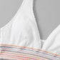 Contrast Textured High Cut Swim Set (TB13D) T