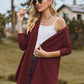 Open Front Long Sleeve Cardigan