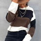 Longing For Fall Color Block Sweater