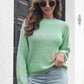 Round Neck Rib-Knit Sweater - Deals DejaVu