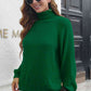 Turtleneck Rib-Knit Sweater - Deals DejaVu