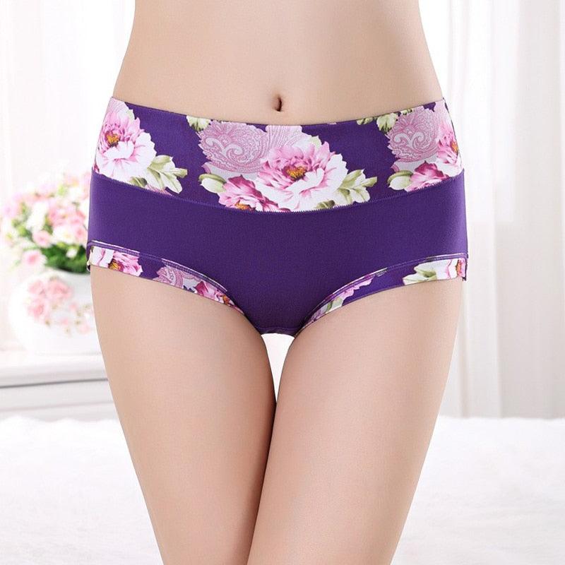 Trending 6pcs/lot Women's Underwear - Sexy Cotton Girls Briefs Printed Intimate - Plus Size Underwear (D28)(TSP2)