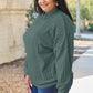 Basic Bae Full Size Ribbed Exposed Seam Mock Neck Knit Top
