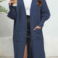 Open Front Dropped Shoulder Cardigan - Deals DejaVu
