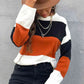 Longing For Fall Color Block Sweater