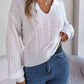 Johnny Collar Drop Shoulder Sweater