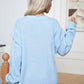 Dropped Shoulder Long Sleeve Sweater