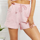 Zenana Full Size Morning Routine Cotton Drawstring Shorts (TBL2) T