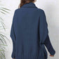 Turtle Neck Long Sleeve Ribbed Sweater