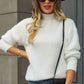 Turtle Neck Long Sleeve Pullover Sweater