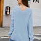 V-Neck Rib-Knit Top - Deals DejaVu