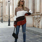 Color Block Round Neck Sweater - Deals DejaVu