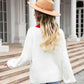 Heart Graphic Round Neck Sweater - Deals DejaVu
