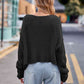 Round Neck Cable-Knit Sweater - Deals DejaVu