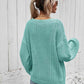 V-Neck Dropped Shoulder Sweater