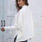 Loose Hem Plain Sweater - Deals DejaVu