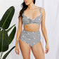 Marina West Swim Take A Dip Twist High-Rise Bikini in Black (TB9D) T
