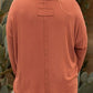 Plus Size Notched Long Sleeve T-Shirt