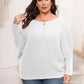 Full Size Boat Neck Batwing Sleeve Sweater