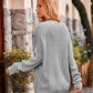 Round Neck Sweater with Pocket - Deals DejaVu