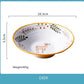8 Inch Ceramic Ramen Bowl Hand-Painted Forest Animal Design - Anti-Hot Foam Bowls (D61)(AK7)