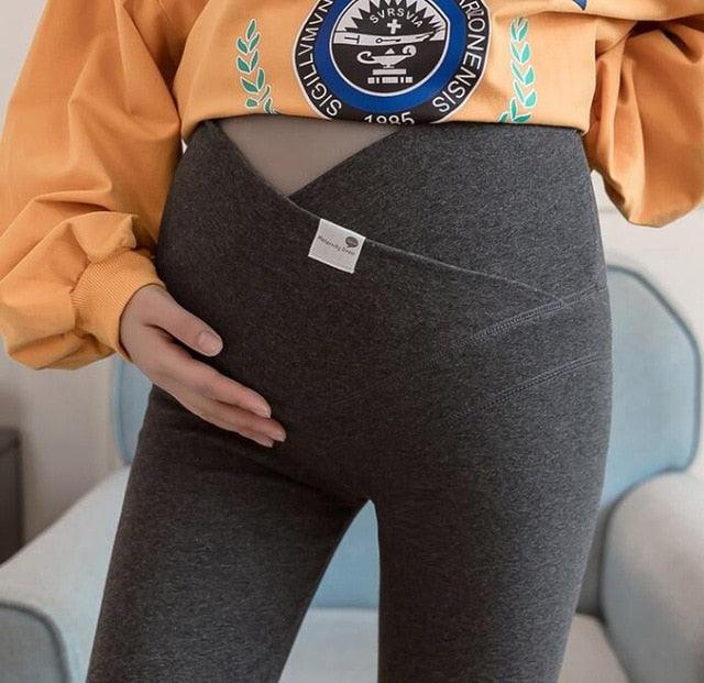 Nice Across V Low Waist Belly Maternity Legging - Spring Autumn Fashion Knitted Clothes For Pregnant Women (F6)(7Z2)(2Z7)