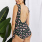 Marina West Swim Full Size Float On Ruffle Faux Wrap One-Piece in Floral (TB10D) T