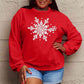 Simply Love Full Size Snowflake Graphic Sweatshirt