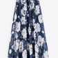 Full Size Floral Tie-Waist Skirt (TB7) T