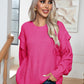 Dropped Shoulder Long Sleeve Sweater