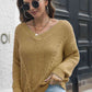 Cable-Knit V-Neck Sweater - Deals DejaVu