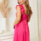 Double Take Ruffled Square Neck Dress