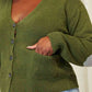 Heimish Full Size Long Sleeve V Neck Button Down Cardigan - Deals DejaVu