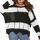 Color Block Backless Long Sleeve Sweater - Deals DejaVu