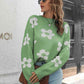 Floral Dropped Shoulder Sweater