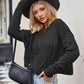 Cable-Knit Round Neck Dropped Shoulder Sweater - Deals DejaVu