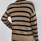 Striped Turtleneck Long Sleeve Sweater