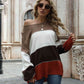 Color Block Round Neck Sweater - Deals DejaVu