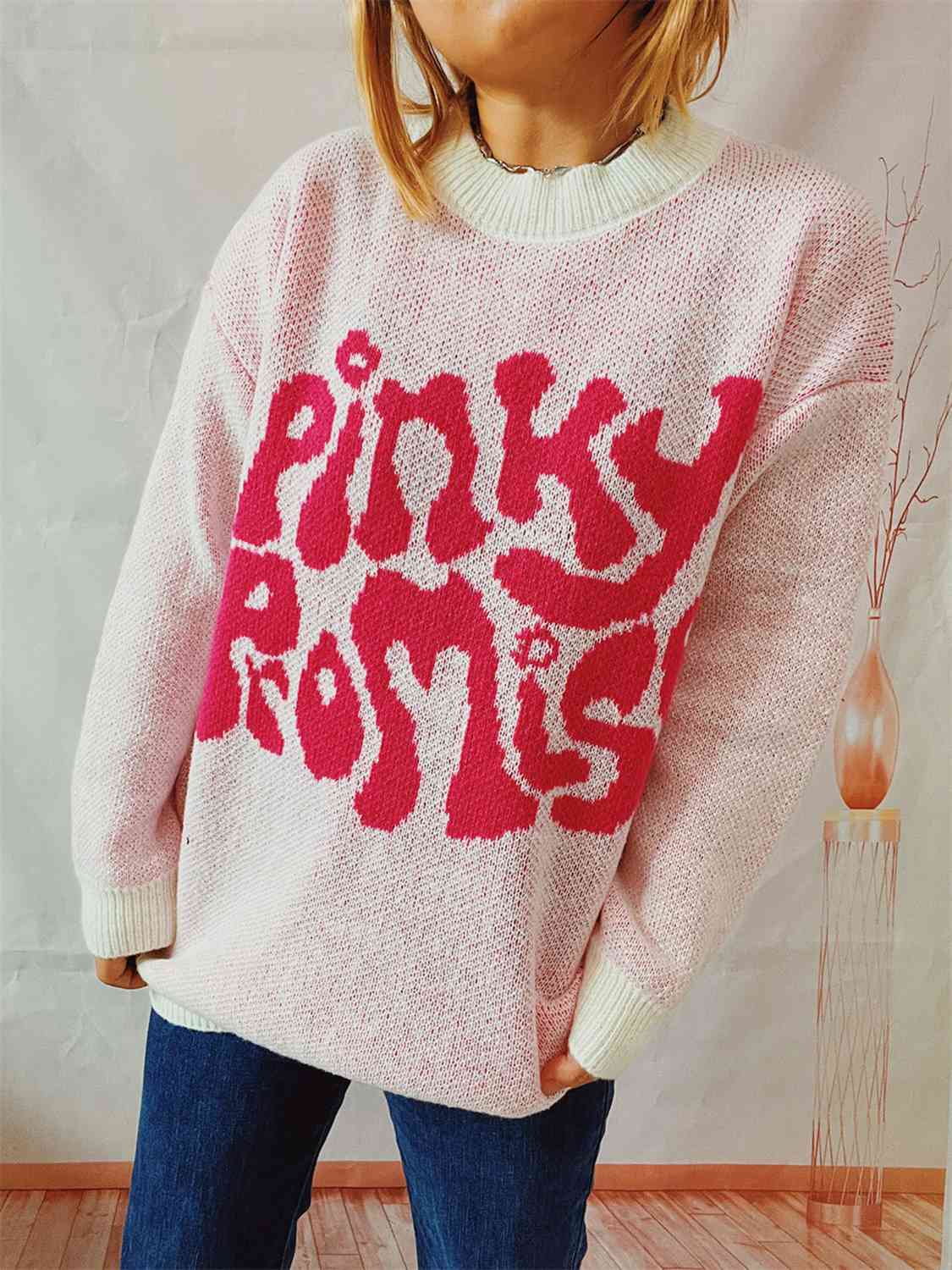 PINKY PROMISE Graphic Sweater - Deals DejaVu