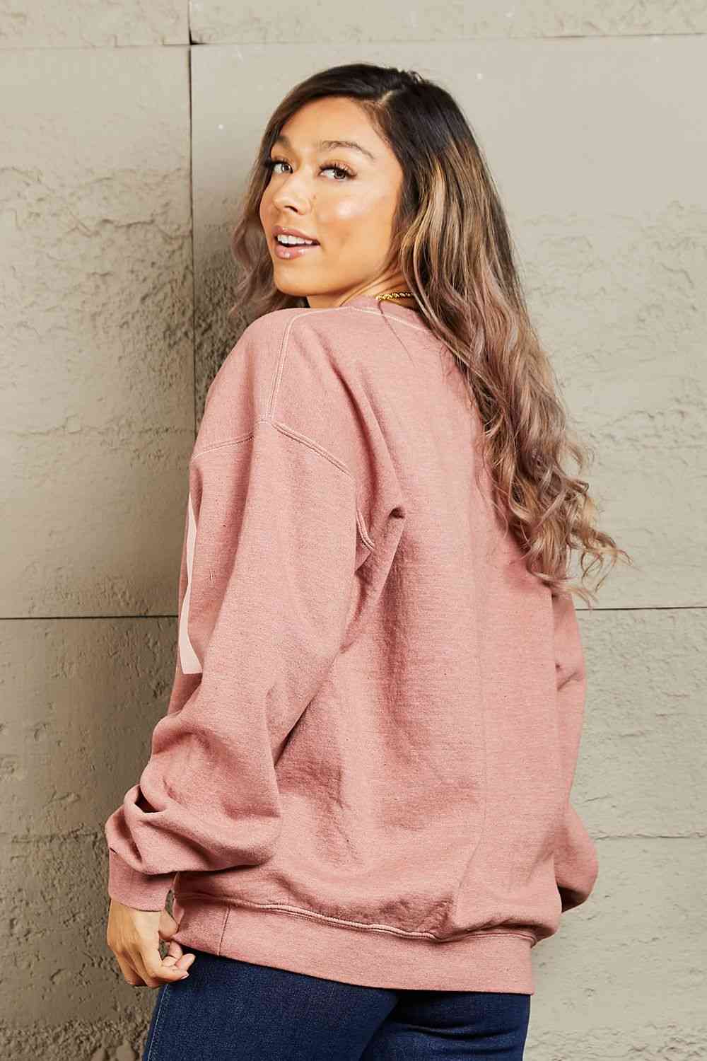 Sweet Claire "Malibu" Oversized Crewneck Sweatshirt - Deals DejaVu