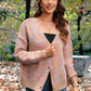 Button Front Long  Sleeve Cardigan