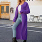 Full Size Collared Open Front Duster Cardigan