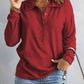 Collared Neck Half Button Top (BFD) T - Deals DejaVu